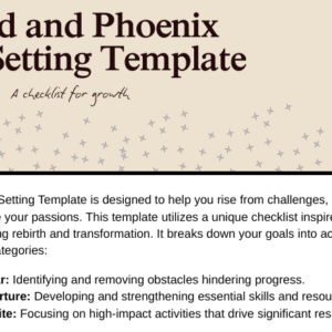 Wand and Phoenix Goal Planner
